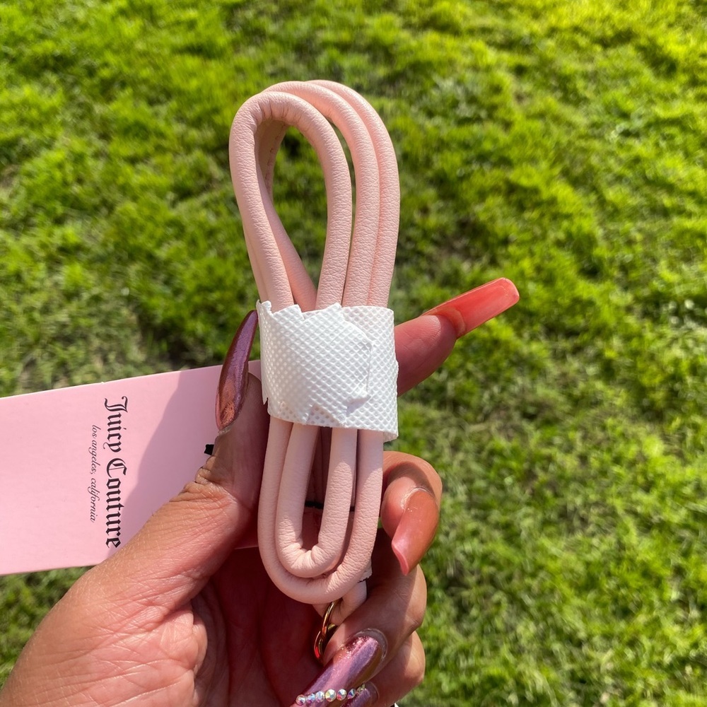 - JUICY COUTURE white and pink lanyard , NWT - Picture 6 of 11